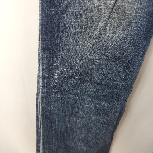 Wrangler Bootcut Womens Dark Blue Wash Denim Jeans Sz 9 x 34 - Picture 4 of 14
